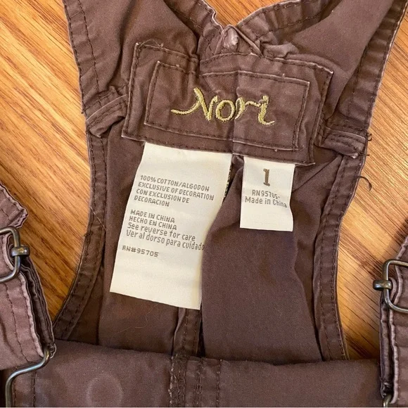 Nori Shorts Overalls Women’s Size 1 Boho Style - Picture 2 of 7